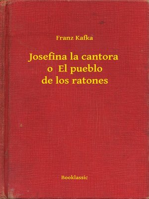 cover image of Josefina la cantora o  El pueblo de los ratones